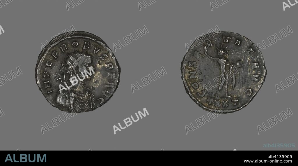 ANCIENT ROMAN. Coin Portraying Emperor Probus. Roman. Date: 277 AD ...