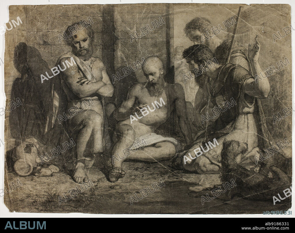 Diogenes Asking Alexander the Great to Step Aside (recto), n.d. Creator:  Unknown. - Album alb9186331