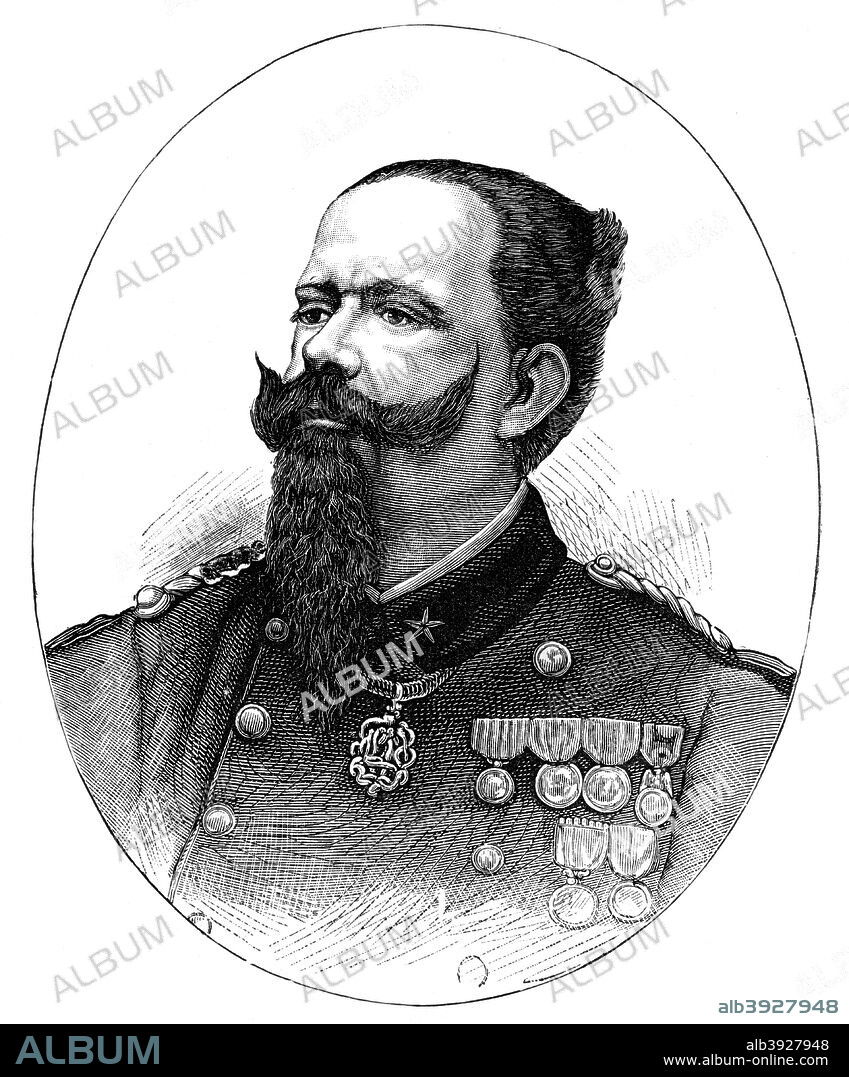 Victor Emmanuel II. Portrait of the King of Italy, Victor Emmanuel