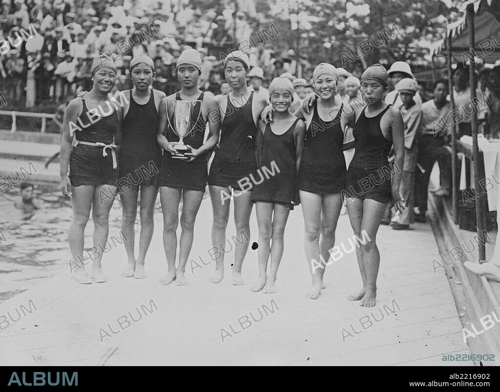 Japanese Girl Swimmers.