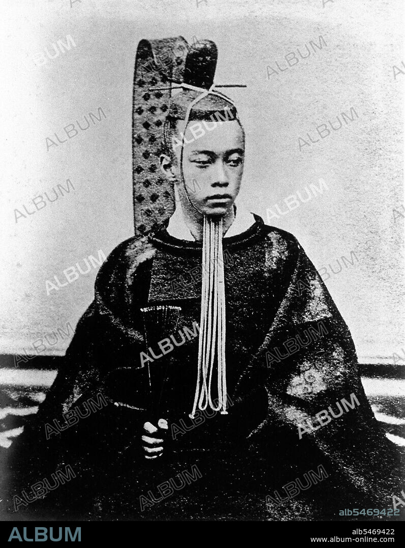 Tokugawa Akitake was born in Komagome, Tokyo, as the 18th son of Tokugawa Nariaki. Initially lord of Aizu, he became lord of Shimizu before his departure for France. Tokugawa Akitake led the Japanese delegation to the 1867 World Fair in Paris, where Japan had its own pavilion. He was designated as special emissary to France and head of the Japanese delegation to the Paris exhibition on November 28, 1866. He stayed in France to pursue studies, but had to return to Japan with the Meiji restoration in 1868. Upon his return, he became Lord of the Mito Clan. In 1876, Tokugawa Akitake went to the United States, as the emissary in charge of the Japanese exhibition at the 1876 World Fair in Philadelphia. He then went to France again for studies. He would return to Japan in 1881, where he served Emperor Meiji.