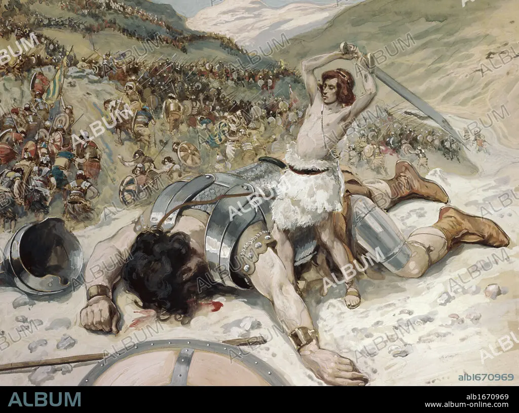 David Cuts off the Head of Goliath James Tissot 1836 1902 French