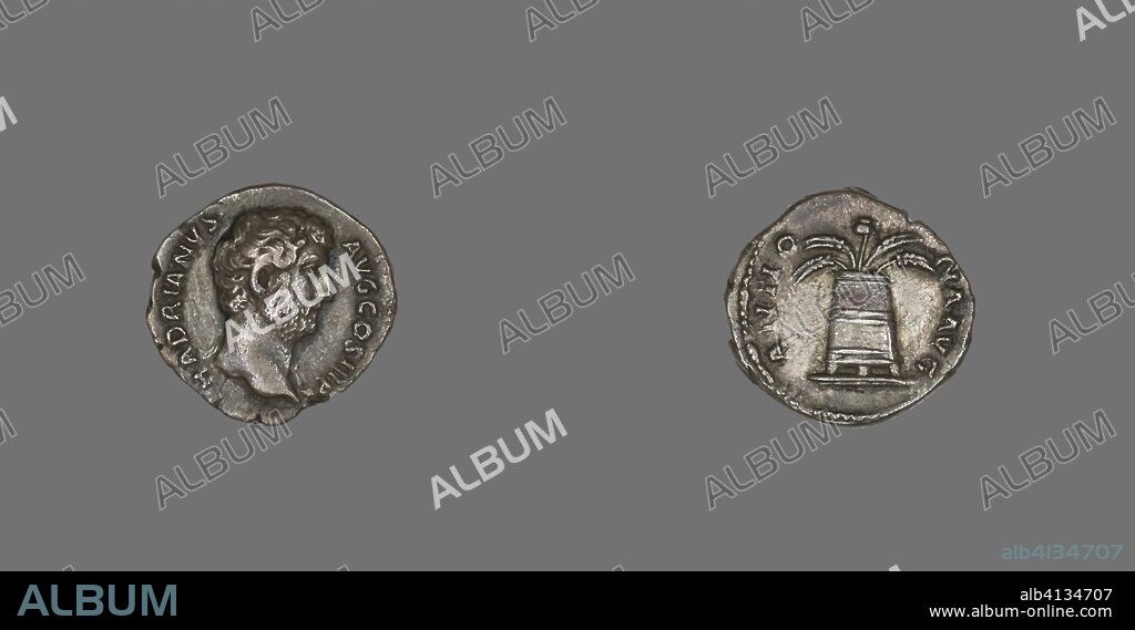 ANCIENT ROMAN. Denarius (Coin) Portraying Emperor Hadrian. Roman, minted in Rome. Date: 134 AD-138 AD. Dimensions: Diam. 1.8 cm; 3.12 g. Silver. Origin: Roman Empire.