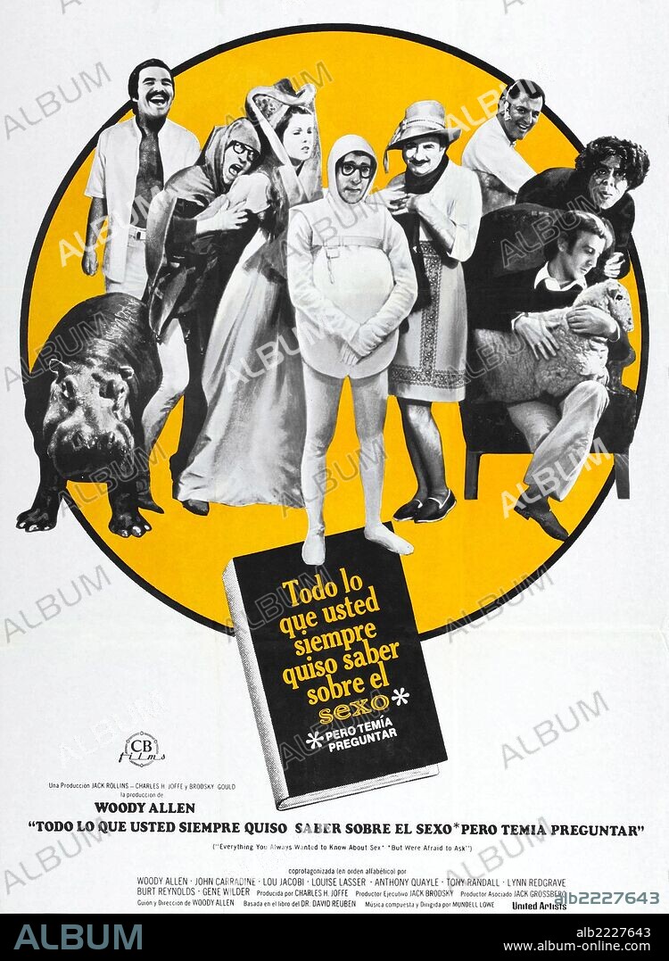 Poster of EVERYTHING YOU ALWAYS WANTED TO KNOW ABOUT SEX, 1972 (EVERYTHING  YOU ALWAYS WANTED TO KNOW ABOUT SEX * BUT WERE AFRAID TO ASK), directed by  WOODY ALLEN. Copyrigh - Album alb2227643