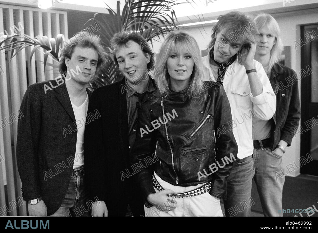 STOCKHOLM 1983-03-24. Popbandet X-Models med Efva Attling som ...