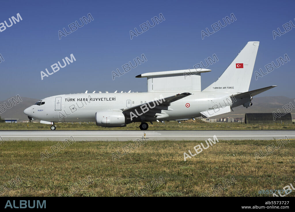 A Turkish Air Force Boeing 737-7ES Wedgetail, the new Peace Eagle Airborne Early Warning and Control (AEW&C) platform, attending the international Exercise Anatolian Eagle 2014-2 in Konya, Turkey.