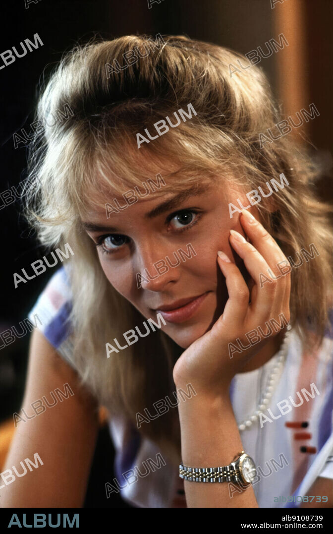 SHARON STONE in MAGNUM, P. I., 1980. Copyright UNIVERSAL TV.