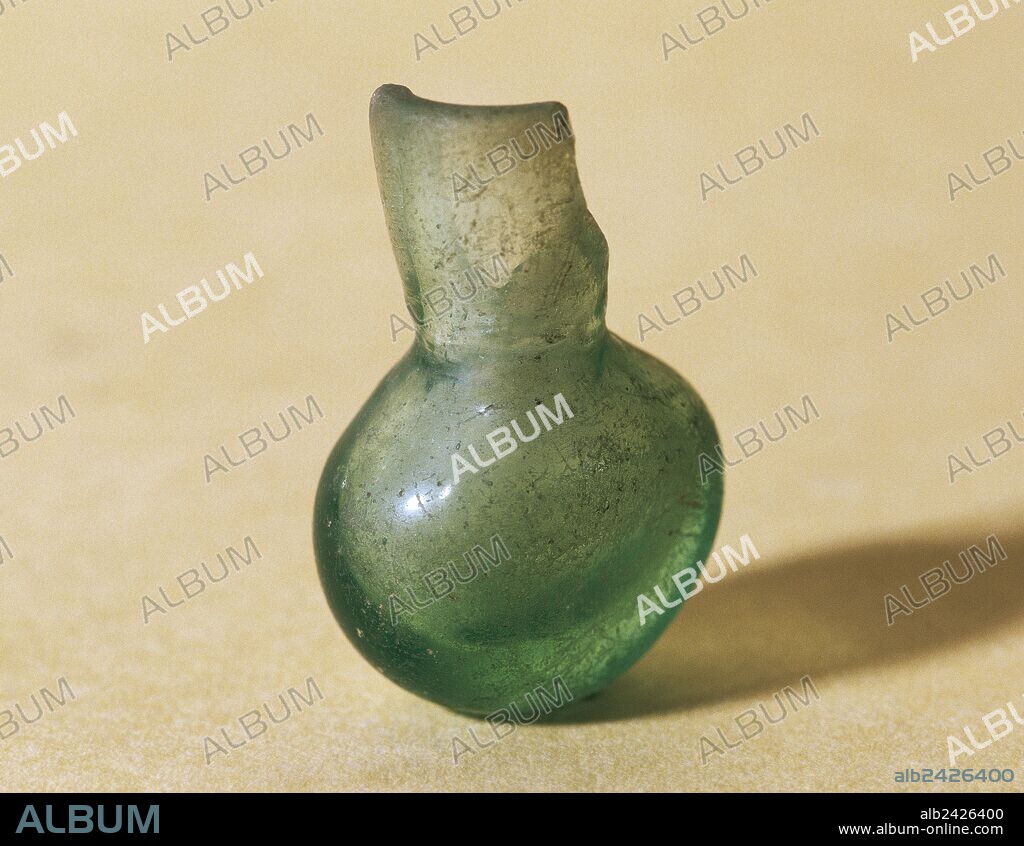 Visigothic Art. Spain. 6th-7th century. Glass container. From Merida ...