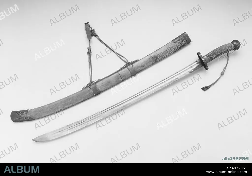 Sword with Scabbard and Belt Hook, Chinese