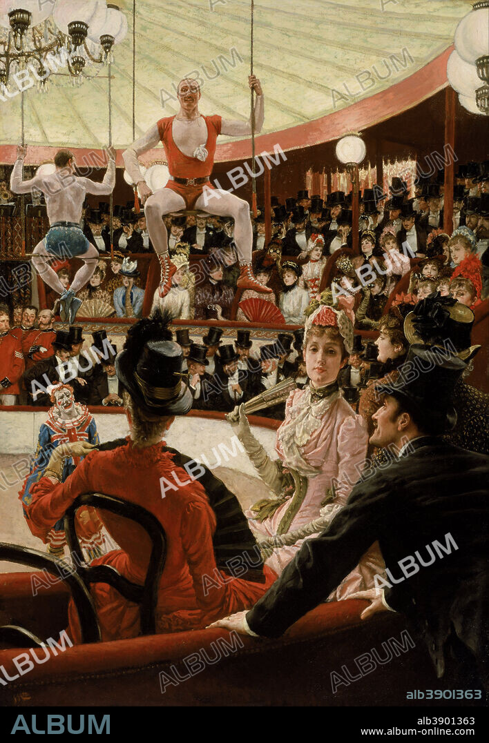 JAMES JACQUES JOSEPH TISSOT. Women of Paris The Circus Lover