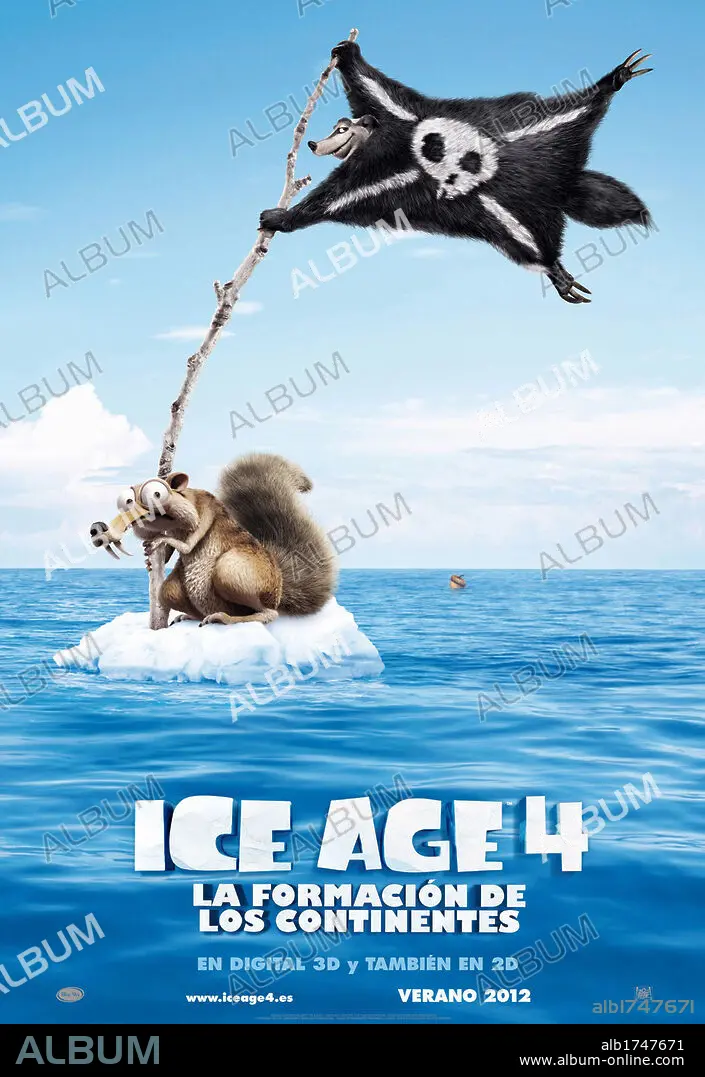 Ice Age Continental Drift 3D Advanced popular Movie Poster 2012