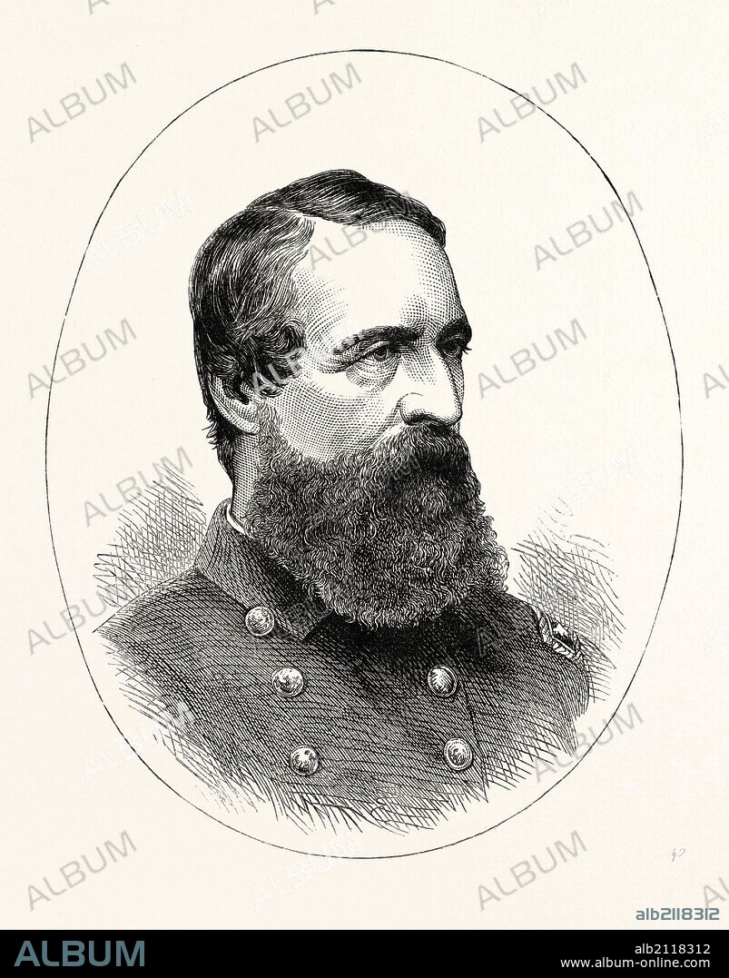 ADMIRAL PORTER, AMERICAN CIVIL WAR, UNITED STATES OF AMERICA, US, USA, 1870s engraving.