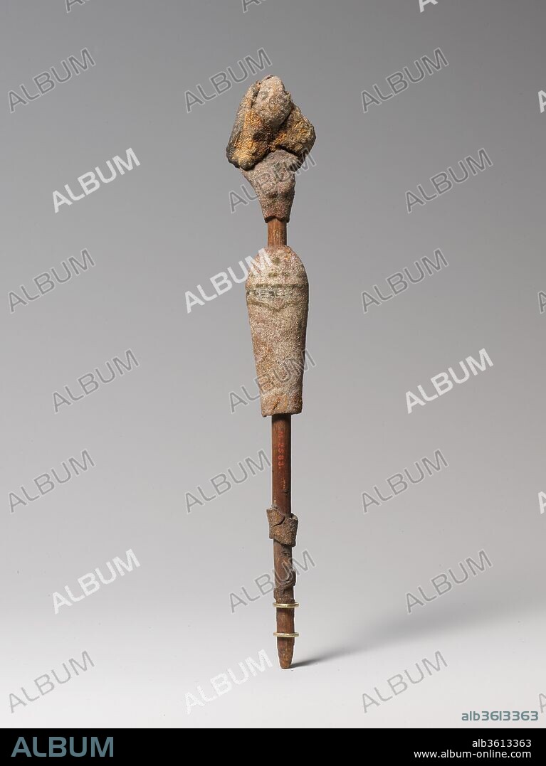 Female figurine on a reed. Dimensions: H. 18.7 x W. 2.9 x D. 2.4 cm (7 3/8 x 1 1/8 x 15/16 in.). Date: ca. 3650-3300 B.C..