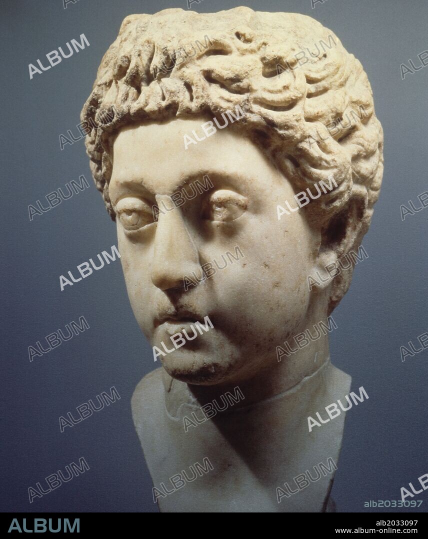 Cómodo, Marco Aurelio, emperador romano AD 177-192, escultura de mármol. -  Album alb2033097