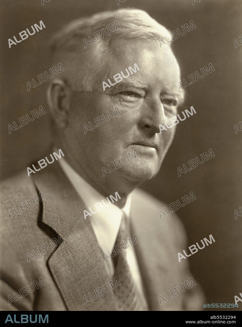 John Nance Garner (1868-1967), American Democratic Politician, U.S. Vice President 1933-1941, 39th Speaker of U.S. House of Representatives 1931-1933, head and shoulders portrait, Harris & Ewing, 1939.