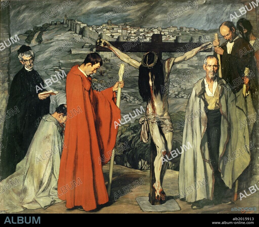 Ignacio Zuloaga / 'Bleeding Christ or Blood Christ ', 1911, Oil on canvas, 250 x 300 cm.