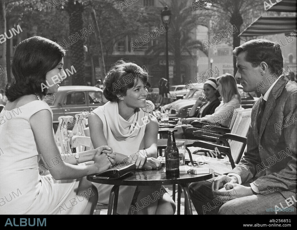 GERMAN COBOS, MONICA RANDALL and SERENA VERGANO in BRILLIANT FUTURE, 1965 (BRILLANTE PORVENIR), directed by VICENTE ARANDA.