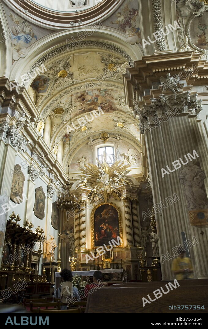 Church of St. Anne's, one of Poland's most beautiful Baroque churches, Old Town District (Stare Miasto), Krakow (Cracow), UNESCO World Heritage Site, Poland, Europe.