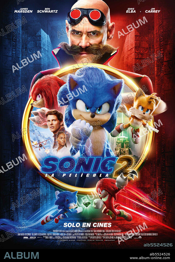 Poster of SONIC THE HEDGEHOG 2, 2022, directed by JEFF FOWLER. Copyright PARAMOUNT PICTURES.