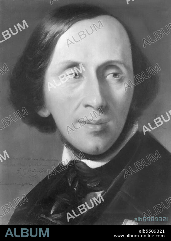 Portrait of Hans Christian Andersen (1805 - 1875) - The Online