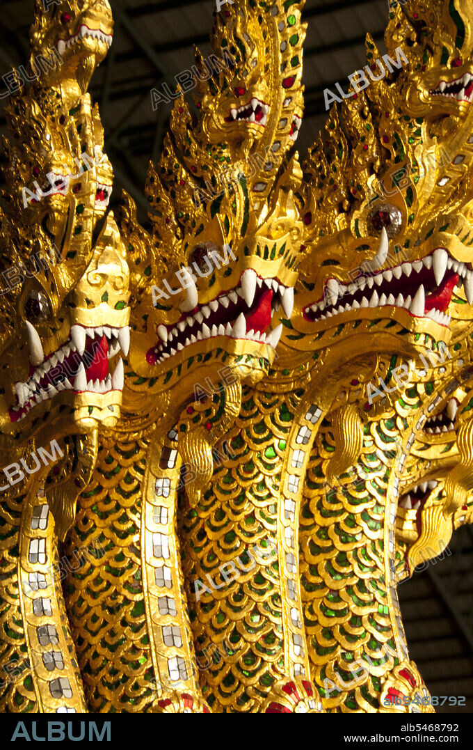 The Anantanakharat (Anantanakaraj) barge was built during the reign of King Vajiravudh (Rama VI), and launched in 1914. Thailand's royal barges have been used in ceremonies on Bangkok's Chao Phraya River since the 18th century, but were also used prior to this period in the Ayutthayan era. The exquisitely crafted Royal Barges are a blend of craftsmanship and traditional Thai art. The Royal Barge Procession takes place rarely, typically coinciding with only the most significant cultural and religious events. During the reign of King Bhumibol Adulyadej spanning over 60 years the Procession has only occurred 16 times. The Royal Barge Procession, in the present, consists of 52 barges (51 historical Barges, and the Royal Barge the Narai Song Suban King Rama IX, built in 1994 and the only Barge built during King Bhumibol's reign) and is manned by 2,082 oarsmen. The Procession proceeds down the Chao Phraya River, from the Wasukri Royal Landing Place in Khet Dusit, Bangkok, passes the Temple of the Emerald Buddha, The Grand Palace, Wat Po and finally arrives at Wat Arun (Temple of the Dawn).