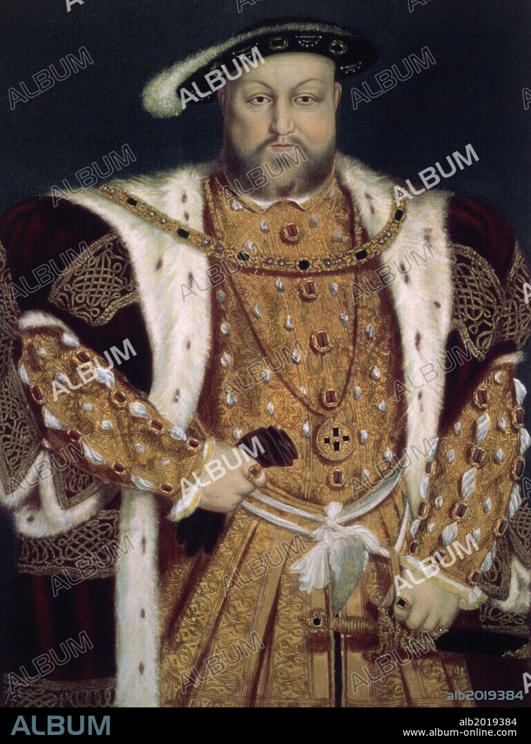 'Portrait of Henry VIII of England', ca. 1538-1547, Oil on panel, 99,8 x 74,2 cm.