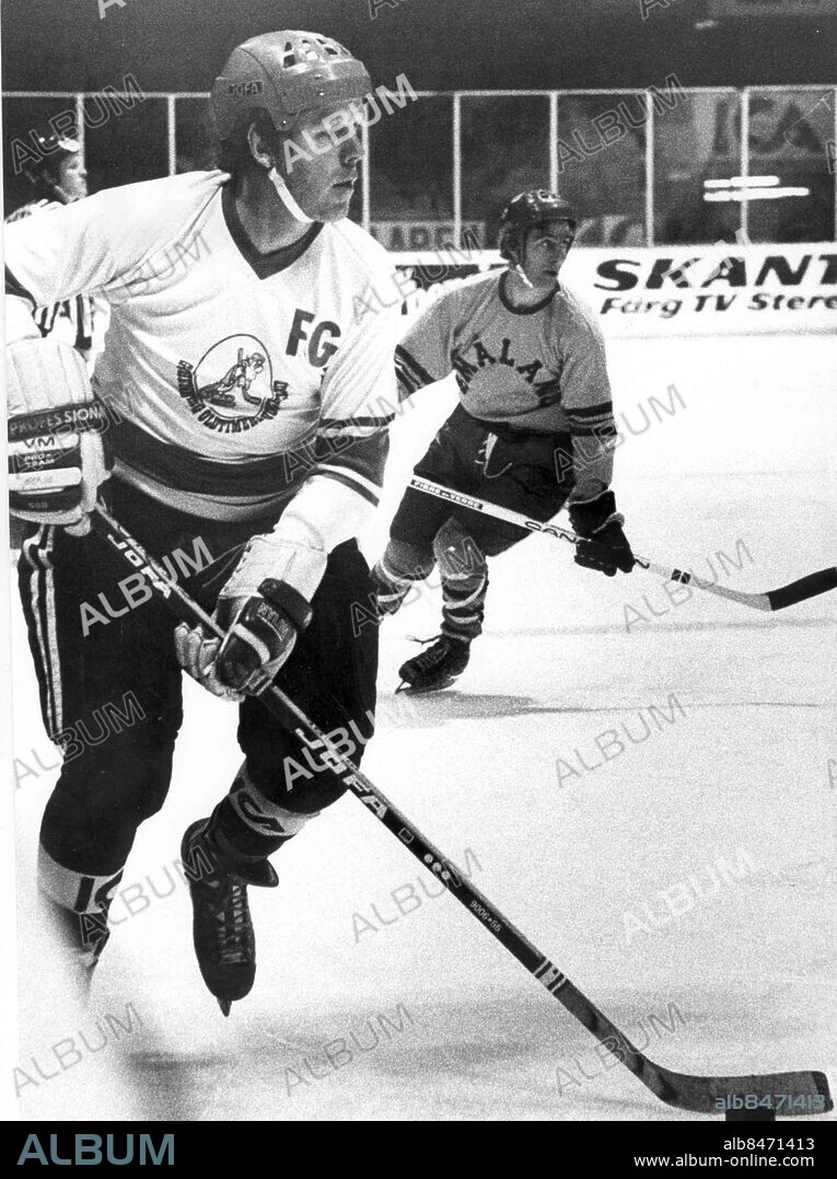 1979-02-23. Ronald "Sura-Pelle Pettersson ishockey *** Local Caption *** GP. KAMERAREPORTAGE.