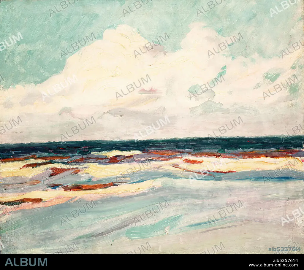 Joaquin Sorolla/ Valencia Beach, Ca 1908. Oil on canvas 47.5x 56 