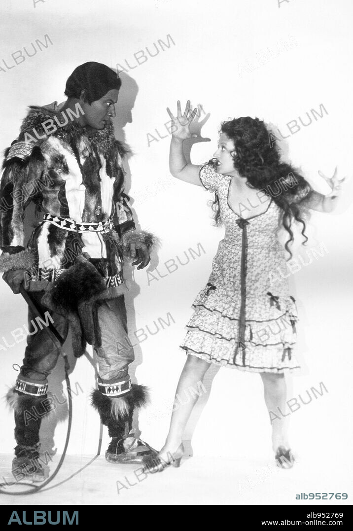 LENORE ULRIC and ROBERT FRAZER in FROZEN JUSTICE, 1929, directed by ALLAN DWAN. Copyright FOX FILMS.