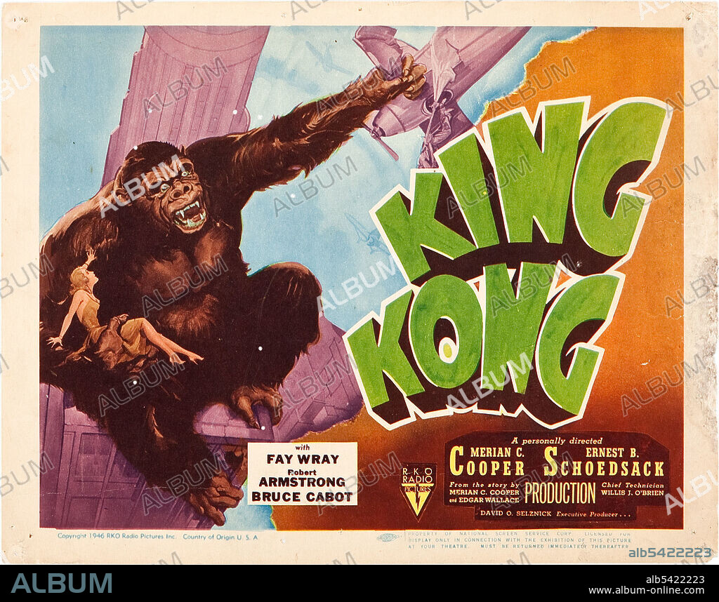 Poster of KING KONG, 1933, directed by ERNEST B. SCHOEDSACK and MERIAN ...