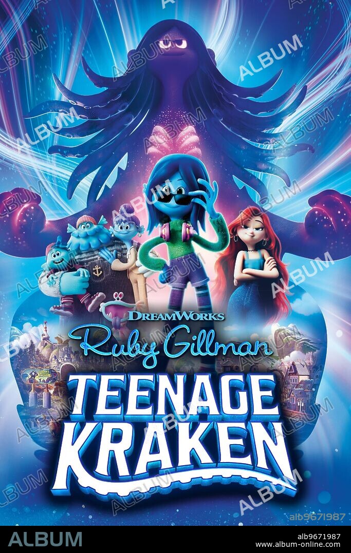 Poster of RUBY GILLMAN, TEENAGE KRAKEN, 2023, directed by FARYN PEARL and KIRK DEMICCO. Copyright DreamWorks Animation / Universal Pictures.