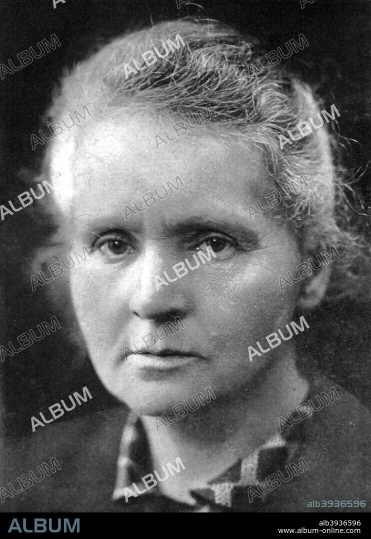 retrato premio nobel marie curie