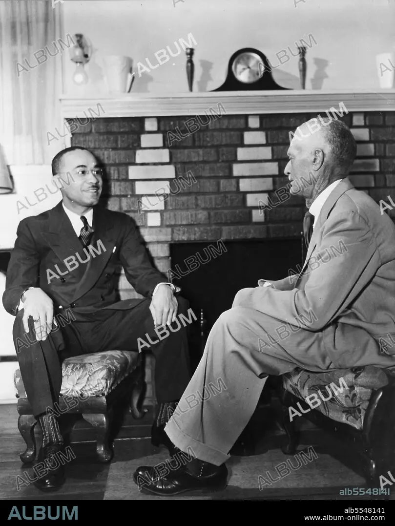 GORDON PARKS. Mr. James A. Colston, president of Bethune-Cookman College  and his father..., Florida,1943. Creator: Gordon Parks. - Album alb5548141