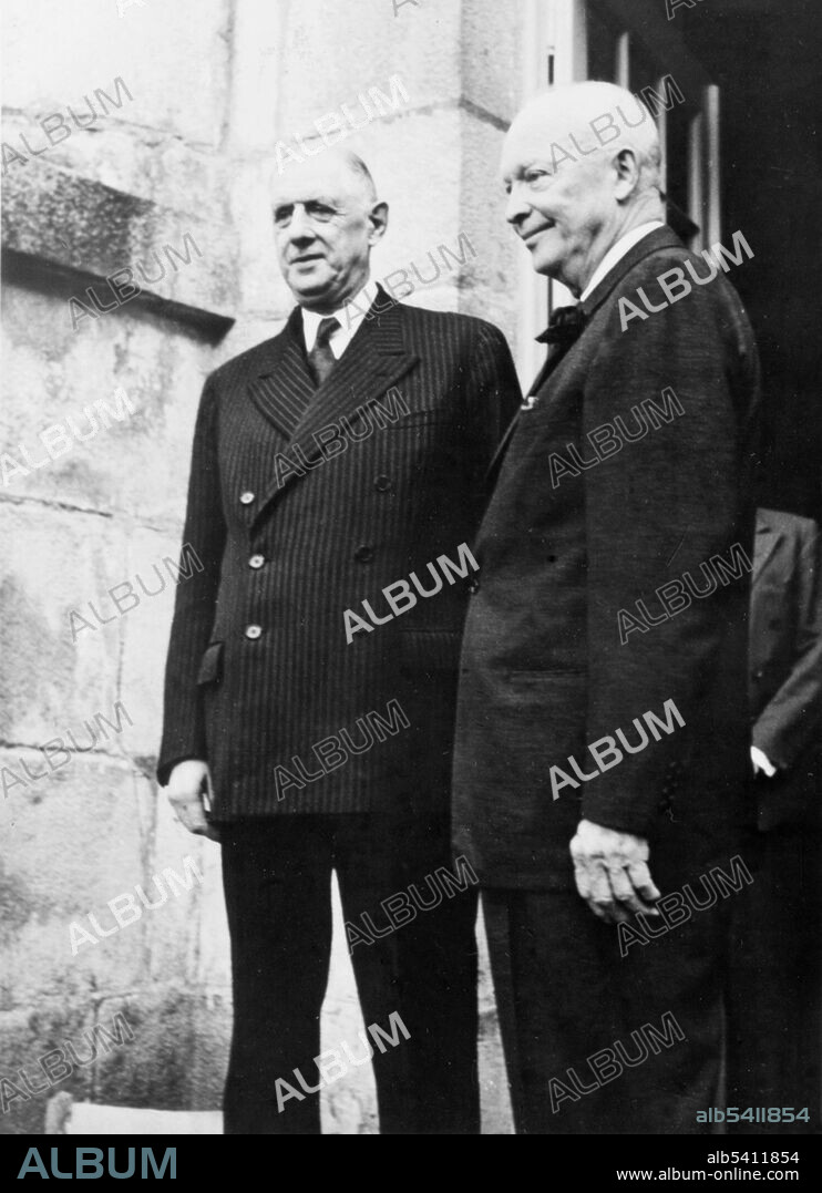 Charles de Gaulle and Dwight D. Eisenhower, 1963. De Gaulle (1890