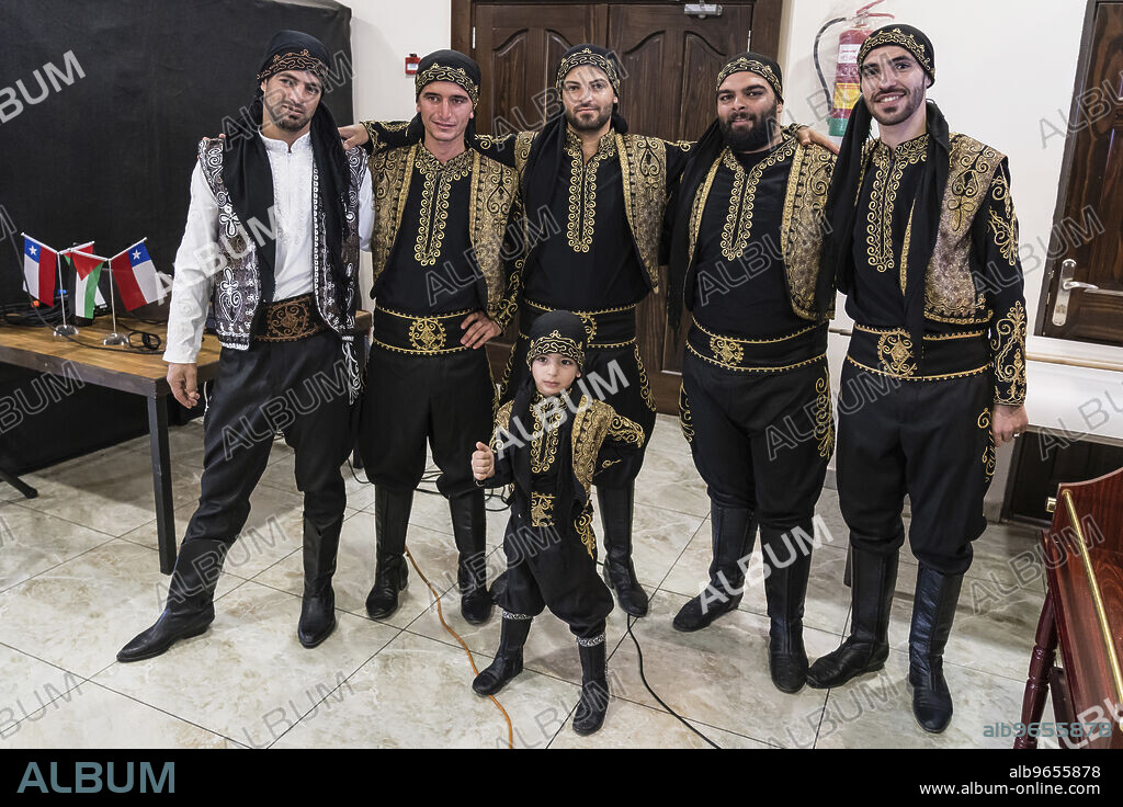 Palestine, The dabka is a traditional Arabic folk dance from the Levant performed at a variety of celebrations. It is usually performed as a circle or line dance and involves lots of foot stomping and jumping. It is now strongly associated with the Palestinian culture.