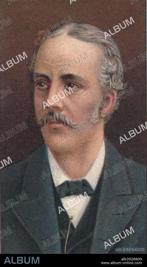 Arthur James Balfour (1848-1930), Scottish-born British statesman and philosopher. Balfour served as Prime Minister of the Conservative government of 1902-1905. He was the author, when Foreign Secretary, of the Balfour Declaration of 1917, which stated that Britain would endeavour to bring about the creation a Jewish state in Palestine. From Hignett's Butterfly Medium Cigarette - Modern Statesmen, 1906.