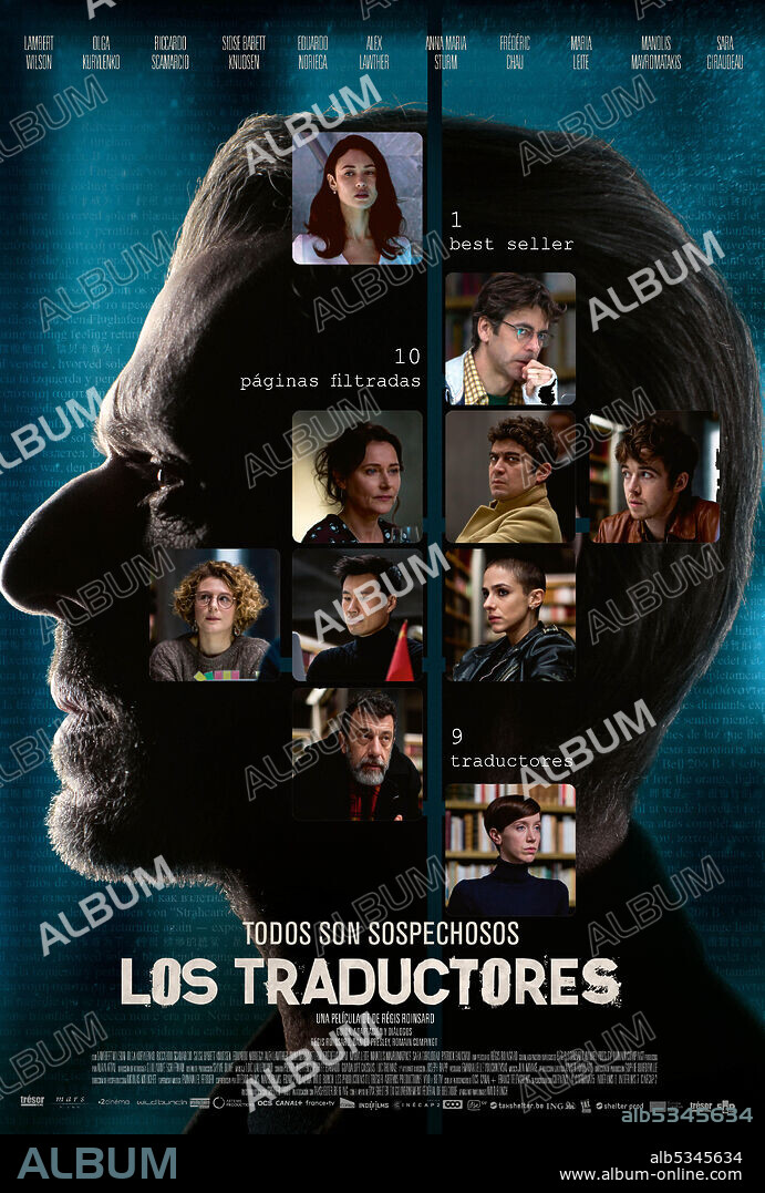 Poster of THE TRANSLATORS, 2019 (LES TRADUCTEURS), directed by REGIS ROINSARD. Copyright LES PRODUCTIONS DU TRESOR.