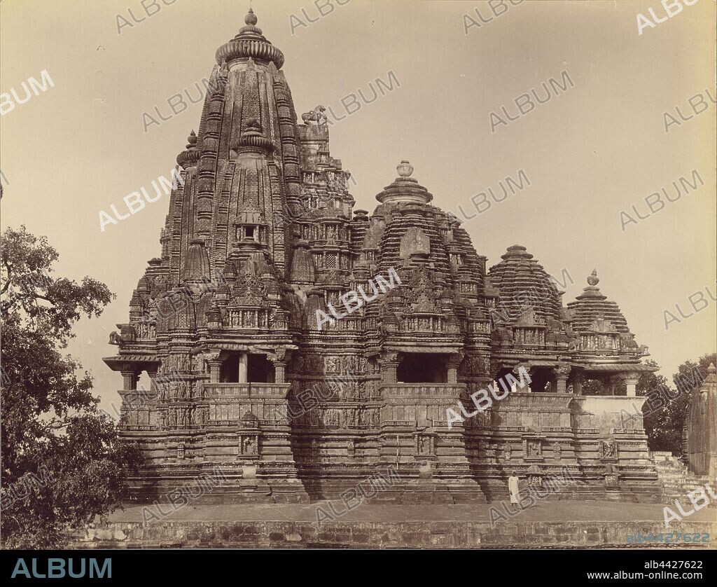 Viswanath Temple, Khajraha, Lala Deen Dayal (Indian, 1844 - 1905), India, 1882, Albumen silver print, 19.8 × 25.7 cm (7 13/16 × 10 1/8 in.).