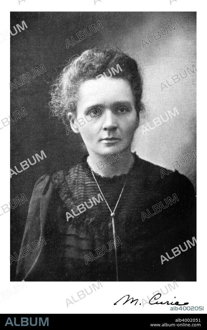 retrato premio nobel marie curie