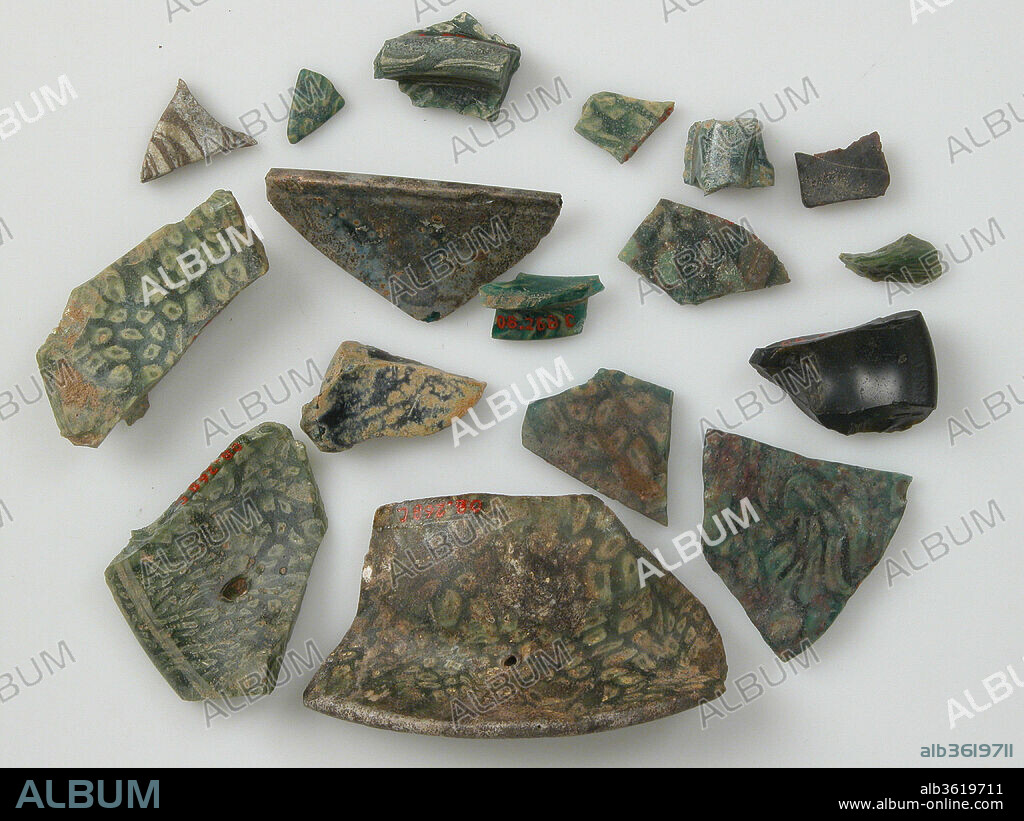 Glass Fragments. Culture: Coptic. Dimensions: Storage (petri dish