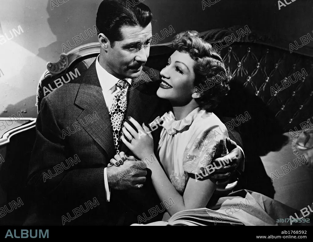 CLAUDETTE COLBERT and DON AMECHE in SLEEP MY LOVE, 1948, directed