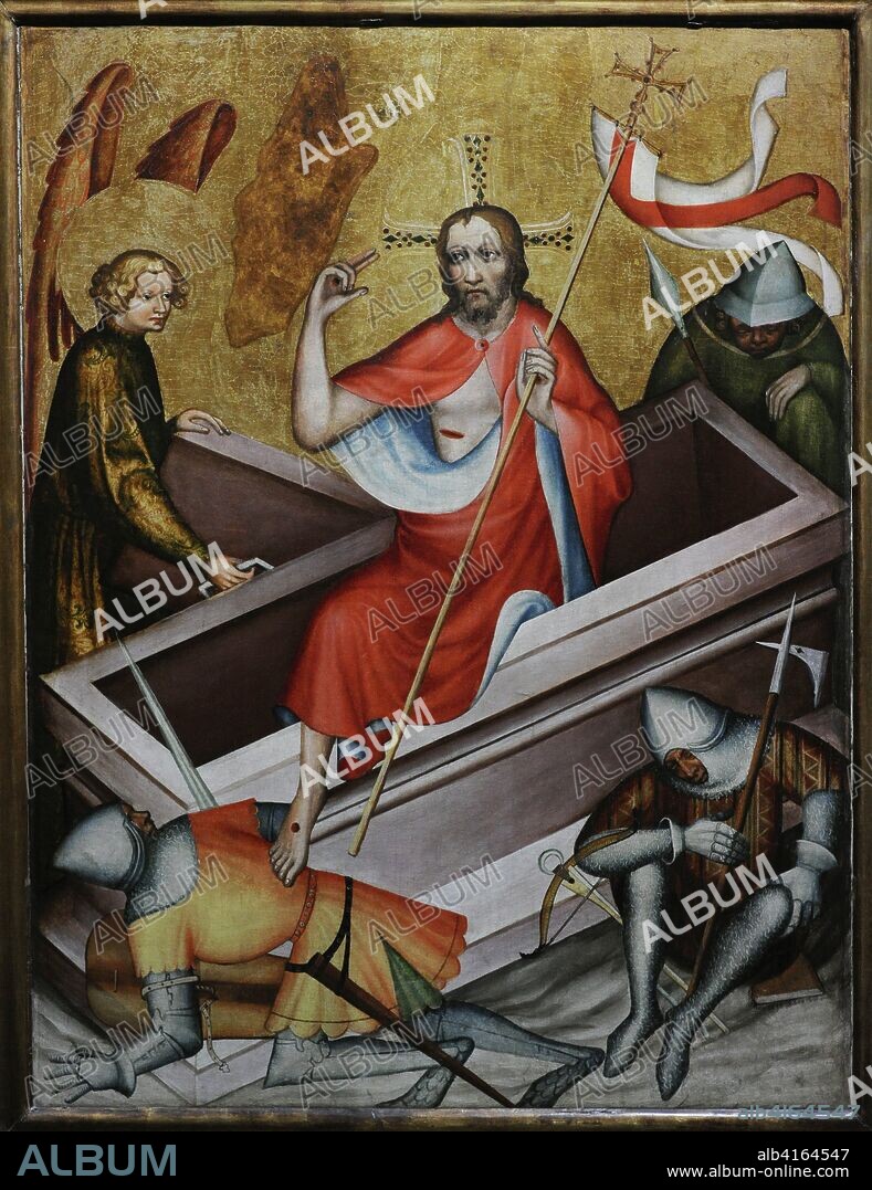 Master of the Altarpiece of Graudenz (late of 14th century-early 15th century). Polyptych from Graudenz. Detail of the Resurrection of Christ. Pomerania, ca.1390. From the Chapel of the Teutonic Knights Castle in Graudenz (Poland). National Museum. Warsaw. Poland.