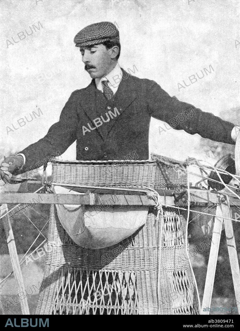 Alberto Santos-Dumont (July 20, 1873 - July 23, 1932) was a Brazilian aviation pioneer. The heir of a wealthy family of coffee producers, he dedicated himself to aeronautical study and experimentation in France, where he spent most of his adult life. He designed, built, and flew the first practical dirigible, demonstrating that routine, controlled flight was possible. He won the Deutsch de la Meurthe prize in 1901 on a flight that rounded the Eiffel Tower, and made him one of the most famous people in the world during the early 20th century. He flew an airplane of his own design and construction, the 14-bis or "oiseau de proie" (bird of prey), the first heavier-than-air flight to be certified by the AÃ©ro Club de France and the FÃ©dÃ©ration AÃ©ronautique Internationale. In his homeland, he is considered a national hero and the father of aviation, having his name written in Brazilian Hero PanthÃ©on. Santos-Dumont, seriously ill, and said to be depressed over his multiple sclerosis (not confirmed) and the use of aircraft in warfare during SÃ£o Paulo's Constitutionalist Revolution committed suicide by hanging himself in 1932 at the age of 59.