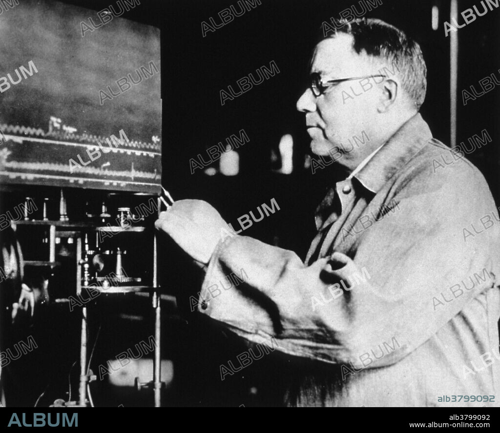 Cannon at work in laboratory, circa 1930's, Walter Bradford Cannon (1871-1945) was an American physiologist, professor and chairman of the Department of Physiology at Harvard Medical School. He coined the term fight or flight response, and he expanded on Claude Bernard's concept of homeostasis. He popularized his theories in his book The Wisdom of the Body, first published in 1932. Cannon summarized his career by describing his focus at different ages: 26-40: digestion and the bismuth meal, 40-46: bodily effects of emotional excitement, 46-51: wound shock investigations, 51-59: stable states of the organism, 59-68: chemical mediation of nerve impulses and lastly, 68+: chemical sensitivity of nerve-isolated organs. He lived to be 73 and died of natural causes.