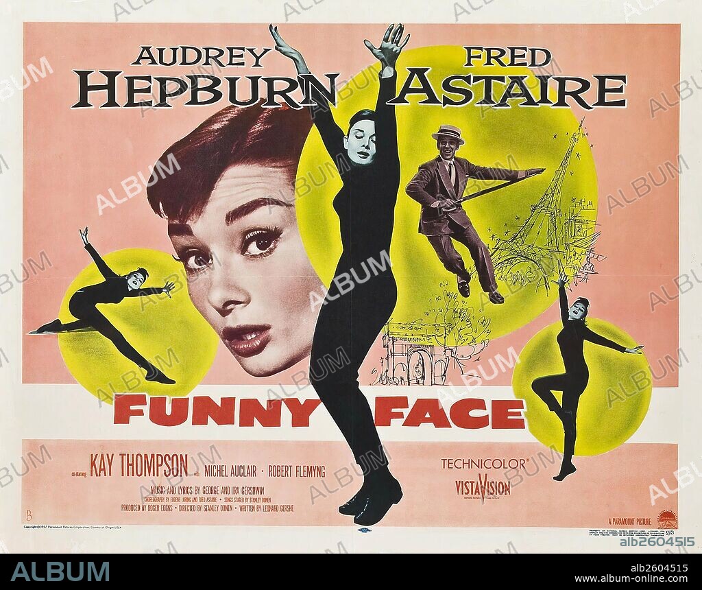 Poster of FUNNY FACE, 1957, directed by STANLEY DONEN. Copyright PARAMOUNT PICTURES.