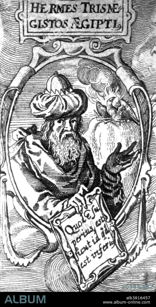 Hermes Trismegistus is the purported author of the Hermetic Corpus, a series of sacred texts that are the basis of Hermeticism. He may be a representation of the union of the Greek god Hermes and the Egyptian god Thoth, both gods of writing and of magic. As a divine source of wisdom, Hermes Trismegistus was credited with tens of thousands of writings of high standing. Many Christian writers considered Hermes Trismegistus to be a wise pagan prophet who foresaw the coming of Christianity. The addition of "thrice-great" was added to his name because he knew the three parts of the wisdom of the universe; alchemy, astrology, and theurgy. The Asclepius and the Corpus Hermeticum are the most important of the Hermetica, writings attributed to Hermes Trismegistus, which survive. Hermeticism was a magical and religious movement that were considered greatly important during both the Renaissance and the Reformation.