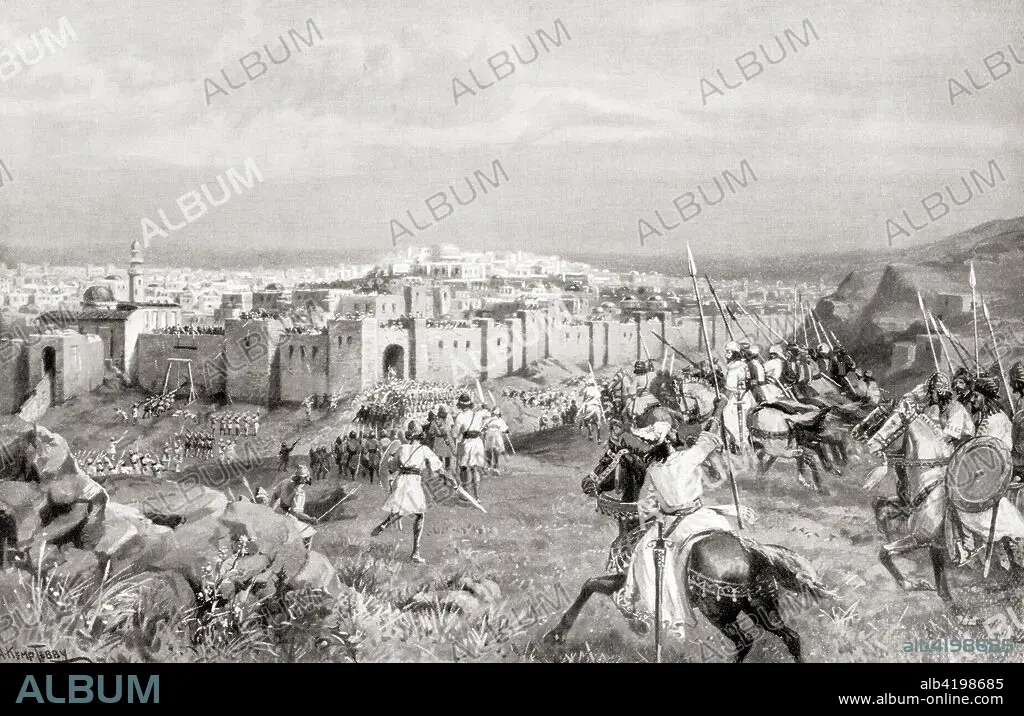 The capture of Jerusalem in 614AD by Shahrbaraz. Shahrbaraz or ...