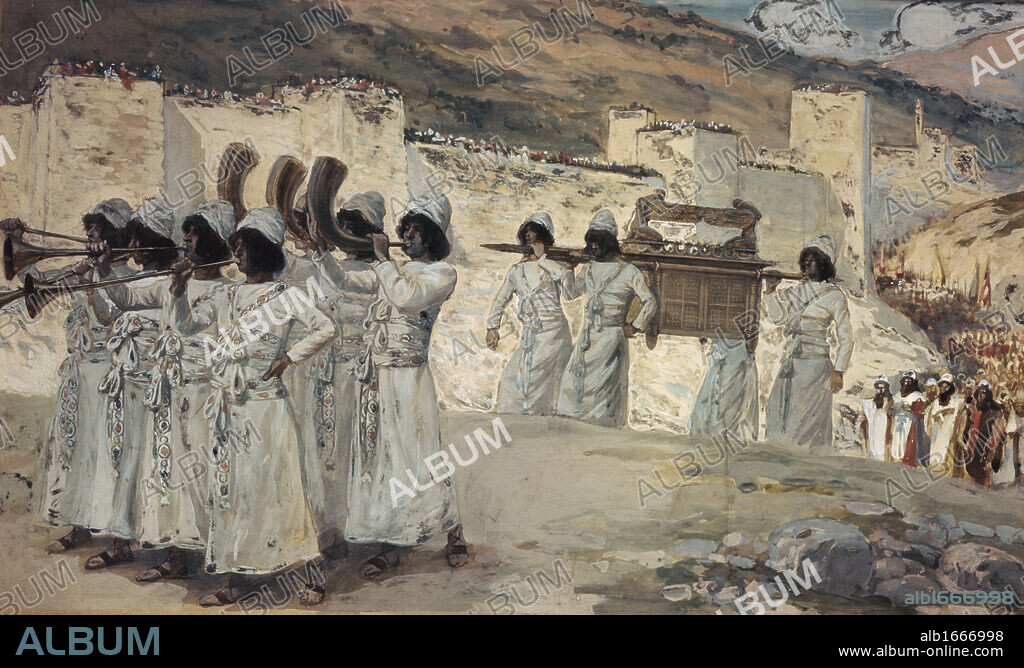 The Seven Trumpets of Jericho James Tissot 1836 1902 French