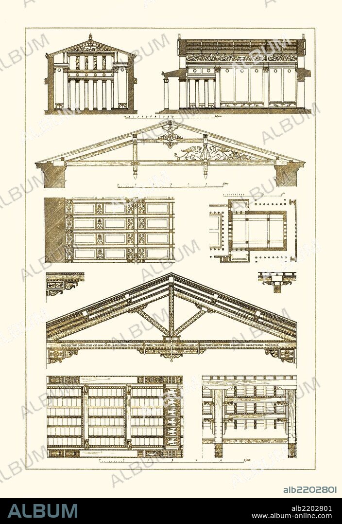 Architectural Drawings of Renaissance Architecture.