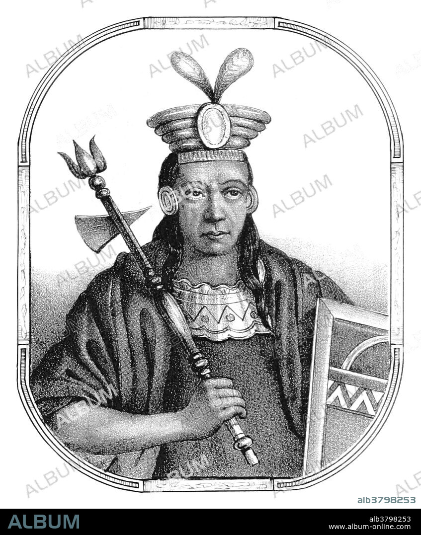 Mayta CÃ¡pac (Mayta Qhapaq Inka) was the fourth Sapa Inca of the Kingdom of Cuzco (beginning around 1290) and a member of the Hurin dynasty. The chroniclers describe him as a great warrior who conquered territories as far as Lake Titicaca, Arequipa, and PotosÃ­. While in fact, his kingdom was still limited to the valley of Cuzco. In 1134, Mayta CÃ¡pac put the regions of Arequipa and Moquegua under the control of the Inca empire. His great military feat was the subjugation of Alcabisas and Culunchimas tribes. Image taken from page 59 of "Recuerdos de la Monarquia Peruana, Ã³ bosquejo de la historia de los Incas, etc" by Justo Sahuaraura, 1850.